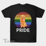 Golden Retriever Pride Lgbt Colorful Graphic Unisex T Shirt, Sweatshirt, Hoodie Size S - 5XL