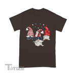 4th of July Patriotic Gnomes Funny Cute American USA Flag Graphic Unisex T Shirt, Sweatshirt, Hoodie Size S - 5XL