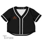Las Aura Global Crop Top Baseball Shirt