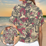 Sugar Skl Girl All Over Printed Hawaiian Shirt Size S - 5XL