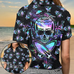 Skull Surf All Over Printed Hawaiian Shirt Size S - 5XL