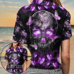 I'M Not Anti-Social Skull All Over Printed Hawaiian Shirt Size S - 5XL