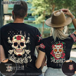 Matching Couple Shirt Wifey Hubby Sugar Skull Couple 3D All Over Printed Shirt, Sweatshirt, Hoodie, Bomber Jacket Size S - 5XL