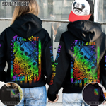 Matching Couple Shirt Couple Skull First Kiss Rainbow 3D All Over Printed Shirt, Sweatshirt, Hoodie, Bomber Jacket Size S - 5XL