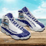 Bass Fishing I'd rather be fishing White 13 Sneakers XIII Shoes