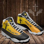 Jesus Christ Faith over Fear White 13 Sneakers XIII Shoes