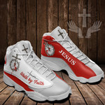 Faith - Walk by Faith Jesus White 13 Sneakers XIII Shoes