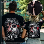 Matching Couple Shirt Don'T Fix Me Sugar Skull Couple 3D All Over Printed Shirt, Sweatshirt, Hoodie, Bomber Jacket Size S - 5XL