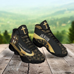 Jesus Christ Faith Over Fear Black 13 Sneakers XIII Shoes