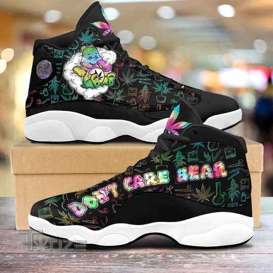 BEST Weed Dont Care Bear Air Jordan 13 Shoes2