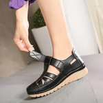 OCW Women Sandals Velcro Hollow Out Premium Leather Restful Soles Summer Sandal 2022 Size 5.5-9.5