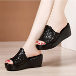 OCW Summer New Slope Heel Sandals Thick Bottom Platform Fashion Comfortable Size 6-10