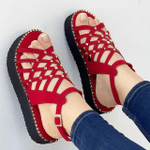 OCW Best Walking Sandals For Women Rivet Thick Platform Non-slip Chic Summer Size 6-11