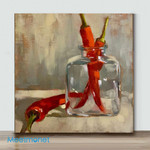 Mini – Red peppers(Already Framed Canvas)