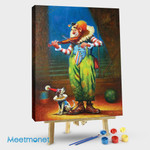 Clown and dog 2