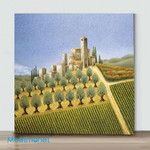 Mini-Tuscan Hillside With Olive Trees(Already Framed Canvas)