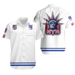 New York Rangers NHL Ice Hockey Team Logo Mascot White 3D Designed Allover Gift For Rangers Fans