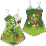 Grinch Christmas Cartoon Lights Christmas Green 3D Designed Allover Gift For Grinch Lovers Christmas Lovers