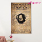 Books Lover Things We Say Today Which We Owe To Shakespeare Books Reader Poster Canvas Best Gift For Book Lovers