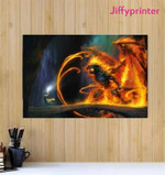 Balrog Of Morgoth Lord Of The Rings Dark Lord Poster Canvas Gift For Morgoth Fans Movie Lovers