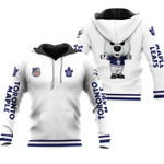 Toronto Maple Leafs NHL Ice Hockey Team Carlton the Bear Logo Mascot White 3D Designed Allover Gift For Leafs Fans