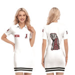 Alabama Crimson Tide Ncaa Classic White With Mascot Logo Gift For Alabama Crimson Tide Fans