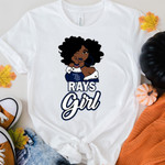 Tampa Bay Rays Girl African Girl MLB Team Allover Design Gift For Tampa Bay Rays Fans