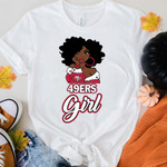 San Francisco 49ers Girl African Girl NFL Team Allover Design Gift For San Francisco 49ers Fans