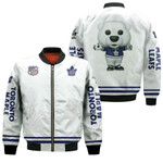 Toronto Maple Leafs NHL Ice Hockey Team Carlton the Bear Logo Mascot White 3D Designed Allover Gift For Leafs Fans