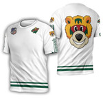 Minnesota Wild NHL Ice Hockey Team Nordy Logo Mascot White 3D Designed Allover Gift For Minnesota Fans