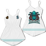 Seattle Kraken NHL Ice Hockey Team Octopus Logo Mascot White 3D Designed Allover Gift For Kraken Fans