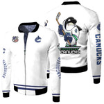 Vancouver Canucks NHL Ice Hockey Team Fin the Whale Logo Mascot White 3D Designed Allover Gift For Canucks Fans