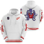 Detroit Red Wings NHL Ice Hockey Team Al the Octopus Logo Mascot White 3D Designed Allover Gift For Wings Fans