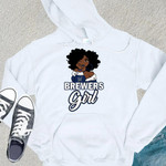 Milwaukee Brewers Girl African Girl MLB Team Allover Design Gift For Milwaukee Brewers Fans