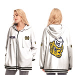 Michigan Wolverines Ncaa Classic White With Mascot Logo Gift For Michigan Wolverines Fans
