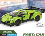 Racer Car Bugati Roadster Bricks Block Building Model Assembling Block Model Kid Toys