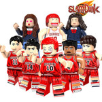 Slam Dunk Japanese Sport Manga Characters Minifigures Bricks Block Building Model Kid Toys