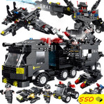Special SWAT Armored Car Compatible City Truck Helicopter Bricks Building Block Assembling Model Kid Toys