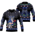 Santa Claus Colts Sitting on Texans Titans Jaguars Toilet Christmas Gift For Colts Fans