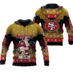 Santa Claus San Francisco 49ers Sitting on Seahawks Rams Cardinals Toilet Christmas Gift For 49ers Fans