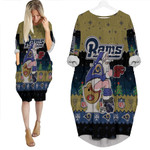 Santa Claus Los Angeles Rams Sitting on Cardinals 49ers Seahawks Toilet Christmas Gift For Rams Fans