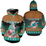 Santa Claus Miami Dolphins Sitting on Jets Bills Patriots Toilet Christmas Gift For Dolphins Fans