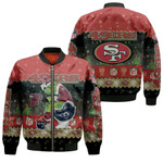 Santa Grinch San Francisco 49ers Sitting on Rams Cardinals Seahawks Toilet Christmas Gift For 49ers Fans