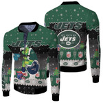 Santa Grinch New York Jets Sitting on Patriots Dolphins Bills Toilet Christmas Gift For Jets Fans