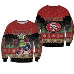Santa Grinch San Francisco 49ers Sitting on Rams Cardinals Seahawks Toilet Christmas Gift For 49ers Fans