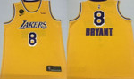 Los Angeles Lakers Kobe Bryant #8 NBA 2020 New Arrival yellow jersey