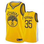 Golden State Warriors Kevin Durant #35 Gold Earned Edition Jersey
