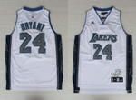 Los Angeles Lakers Kobe Bryant #24 NBA New Arrival White Jersey