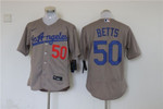 Los Angeles Dodgers Mookie Betts #50 2020 MLB Grey Jersey