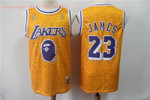 Los Angeles Lakers LeBron James #23 2020 NBA New Arrival Orange jersey